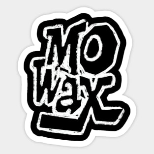 Mo Wax (white ink) Sticker